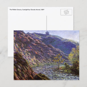 Lilla Creuse, solljus av Claude Monet Vykort