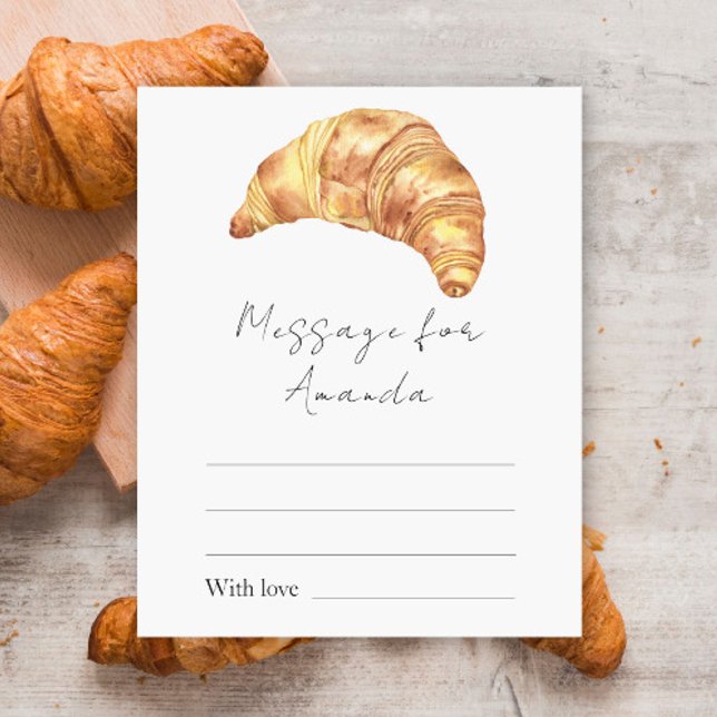 Lilla Croissant Birthday Time-meddelande (Skapare uppladdad)