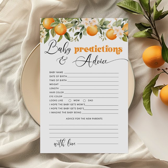 Lilla cutie Baby-förutsägelser och rådgivningskort (Skapare uppladdad)