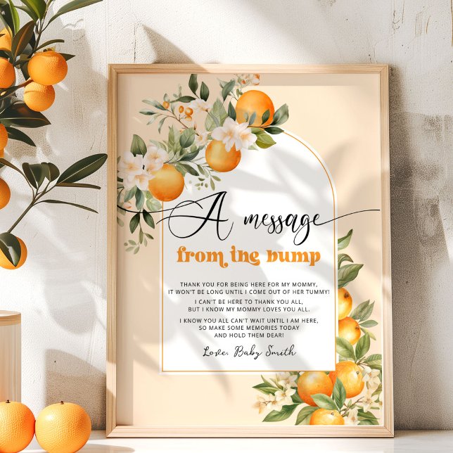 Lilla cutie-babyduschmeddelande från bump poster (Skapare uppladdad)