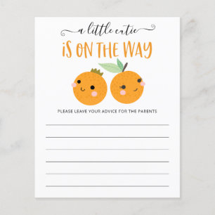 Lilla Cutie Citrus Gender Reveal Advice-kort