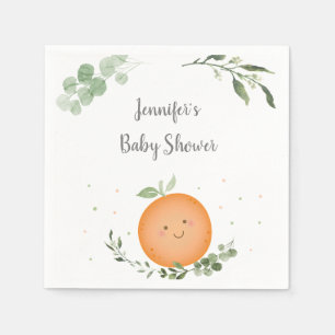Lilla Cutie Greenery Baby Shower Pappersservett