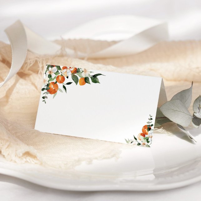 Lilla cutie-orangar placeringskort (Skapare uppladdad)