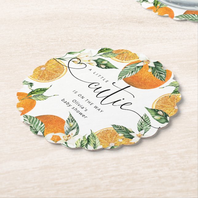 Lilla cutien är på väg att duscha barn underlägg papper (Vinklad)