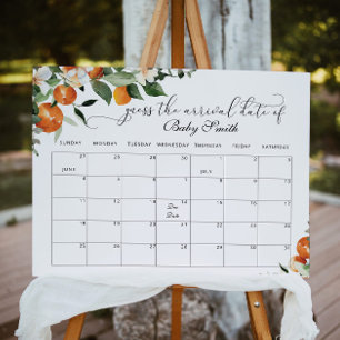 Lilla cutik Gissa förfallodatumkalender Poster