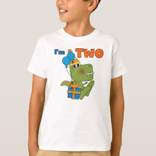 Lilla Dino 2:a födelsedagskjortor och gåvor Tee Shirt