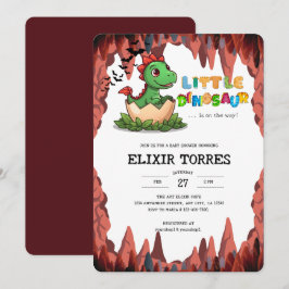 Lilla dinosaurien är på väg inbjudningar