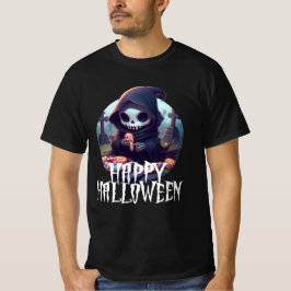 Lilla Dödgrävaren Med Godis Gott Halloween T Shirt