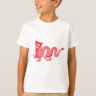 Lilla Dragon-delight: kinesiska Röda draken T Shirt