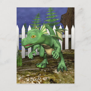 Lilla Drakon Vykort