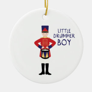 Lilla Drummer Boy Julgransprydnad Keramik