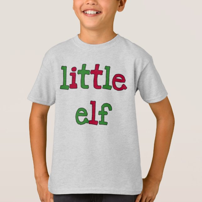 Lilla Elf-Helgdag T-shirts och presenter (Framsida)
