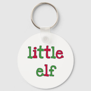 Lilla Elf-Helgdag T-shirts och presenter Nyckelring