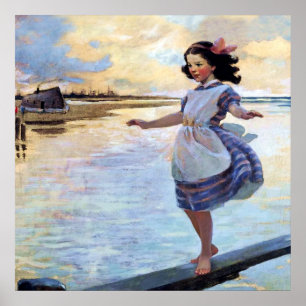 “Lilla Eml'y” av Jessie Willcox Smith Poster