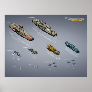 Lilla enheter kartlägger affischen poster