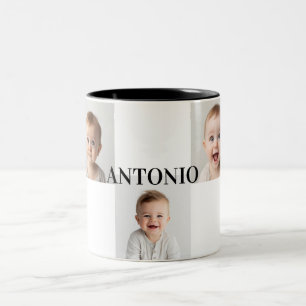 Lilla Ens Fotomugg – Lägg Till Ditt Barns Namn Två-Tonad Mugg