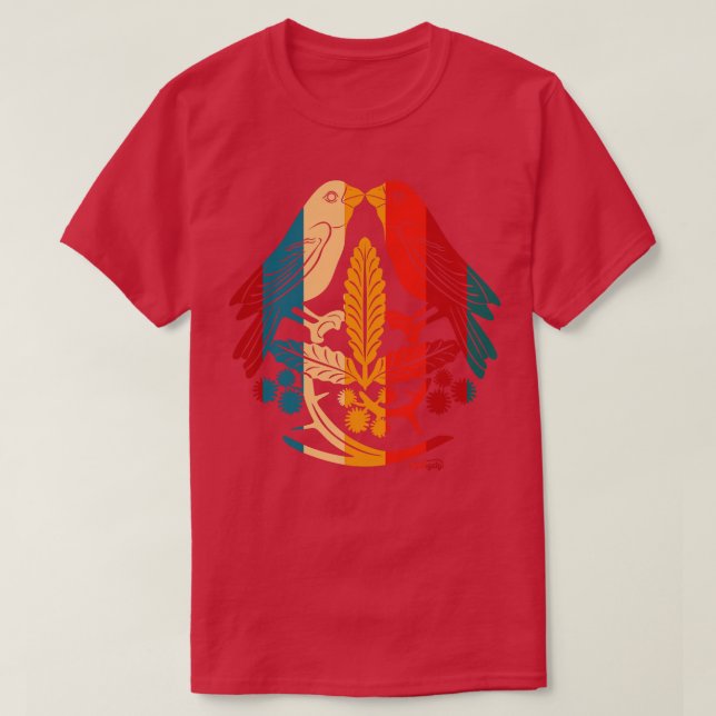 Lilla fåglar t shirt (Design framsida)