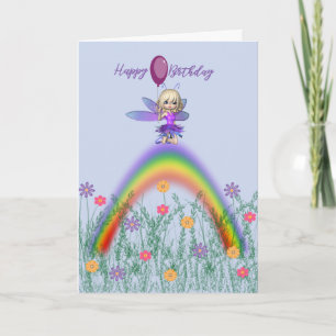 Lilla Fairy Birthday Wish for Child. Kort