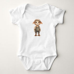 Lilla Farm Boy Baby får Lamb är nedtryckt T Shirt