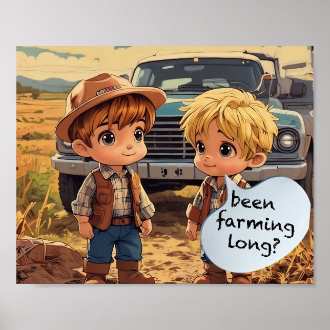 Lilla Farmer Boys - Har du varit Farmig Long? Poster (Framsidan)