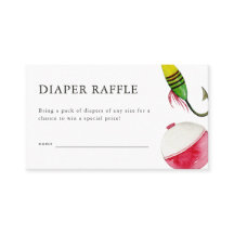 Lilla fiskare, babystövel, dykare - Raffle Card