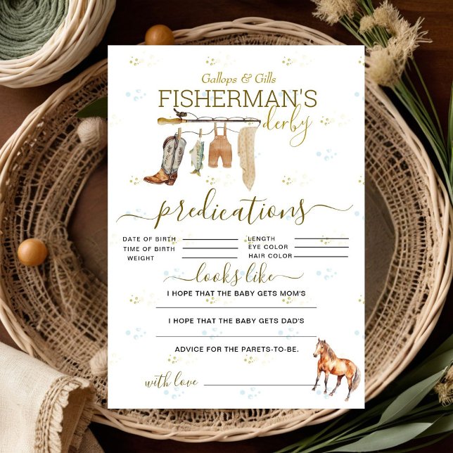 Lilla fiskare Derby Baby Shower Predictions (Skapare uppladdad)