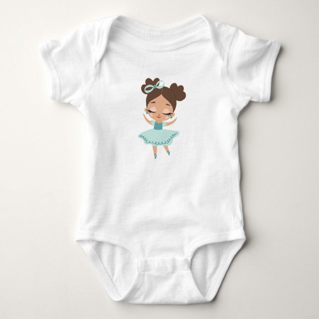Lilla flicka, tjejen, vitt t shirt (Framsida)