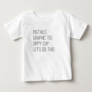Lilla flickor Låt oss den här Mode-grafiktälten T-shirt