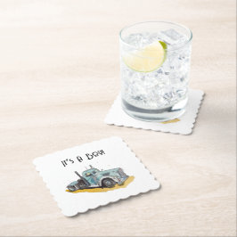 Lilla förare på hans väg underlägg papper