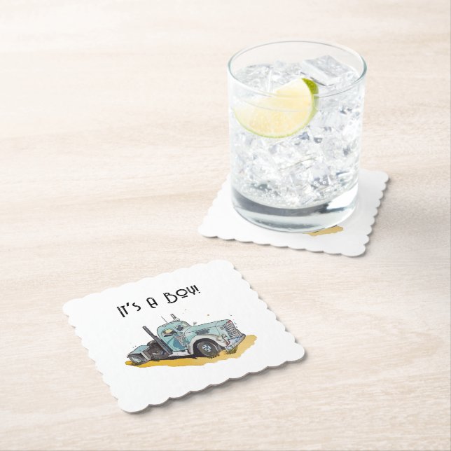 Lilla förare på hans väg underlägg papper (Insitu)