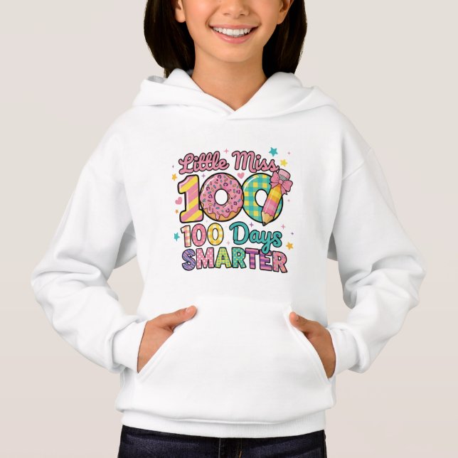 Lilla Fröken 100 Dagar Smartare  T Shirt (Framsida)