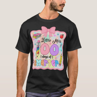 Lilla Fröken 100 Dagar Smartare Tjej Kids T Shirt