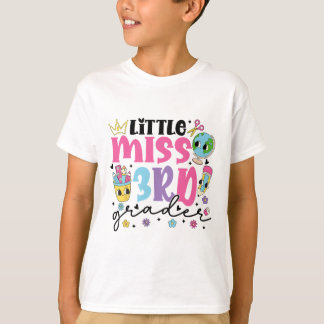 Lilla Fröken 3:e Klass första skoldagen Kawaii T Shirt