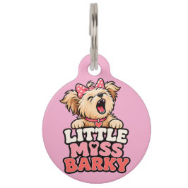 Lilla Fröken Barkiga Hundhalsband Djurbricka