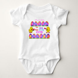Lilla Fröken Extremt Söt Påskglada Ägg Chick T Shirt