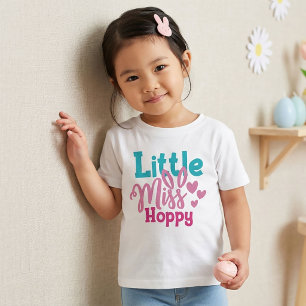 Lilla Fröken Hoppy Påsk T-Shirt för Barn