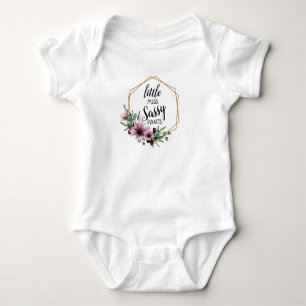 Lilla Fröken Sassy Byxor - Lila Prästkragar T Shirt