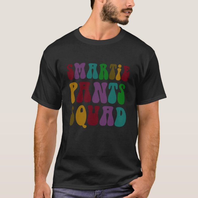 Lilla Fröken Smartie Pants Squad Smart Skolbarn T Shirt (Framsida)
