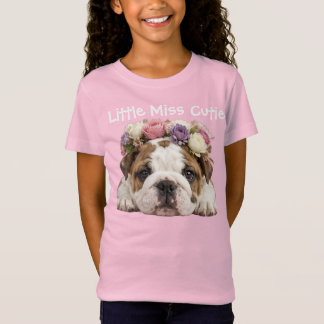 LILLA FRÖKEN SÖTNOS ENGELSK BULLDOGG TJEJER T SHIRT
