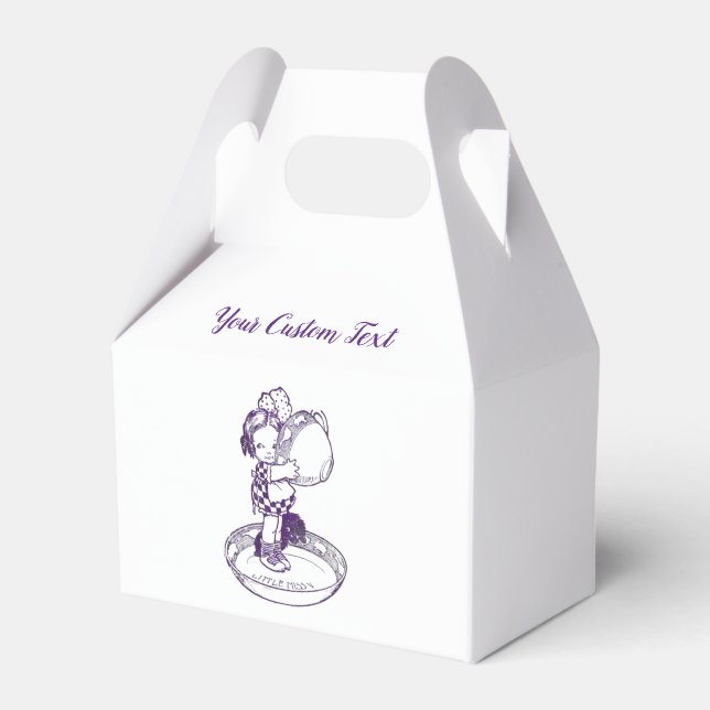 Lilla Fröken Tekoppsfat Presentaskar (Framsidan Sidan)