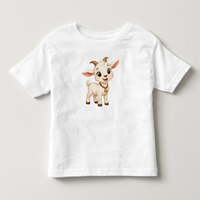 Lilla geten: Glad gårdsvän T Shirt (Framsida)