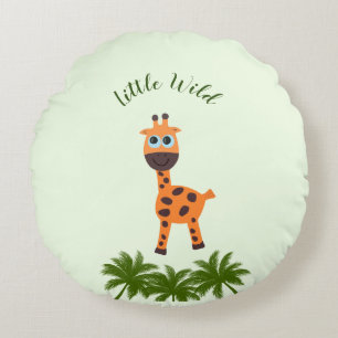 Lilla giraffe rund kudde