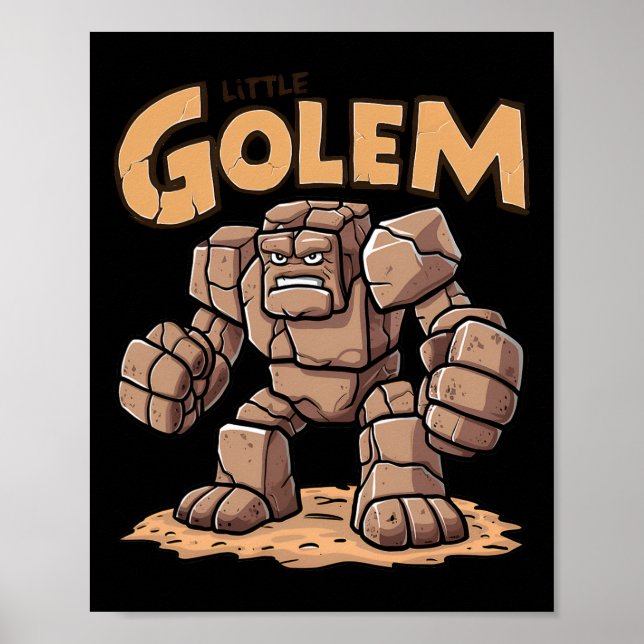 Lilla Golem Tillbaka Till Skolan Kid Golem  Poster (Framsidan)