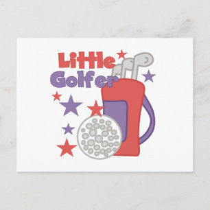 Lilla Golfer T-shirts och gåvor Vykort