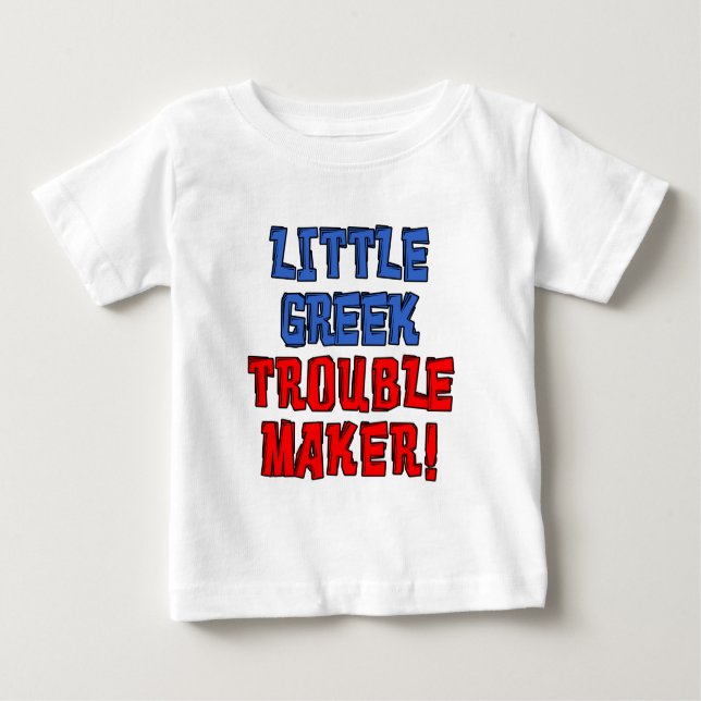 Lilla grekisk Trouble Maker T-shirt (Framsida)