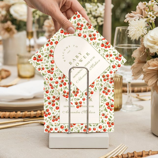 Lilla Grodden Botaniska Baby Shower Pappersservett (Skapare uppladdad)