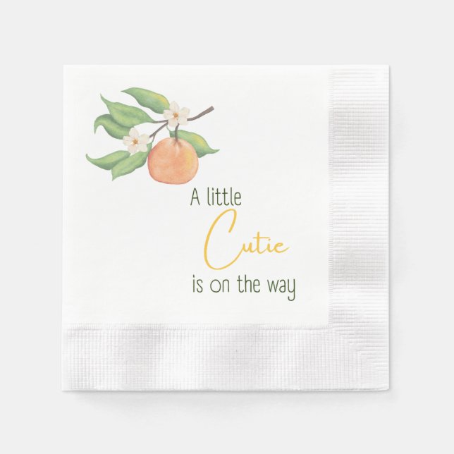 Lilla Gulletunge Baby Citrus Servett (Framsidan)