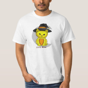 Lilla Gult Cat Witch anpassningsbar t-shirts
