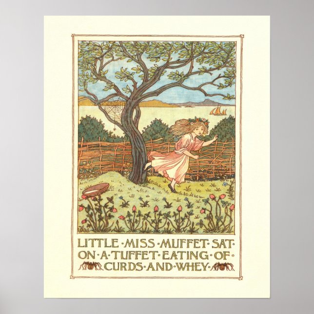 "Lilla gumman Muffet" Poster (Framsidan)