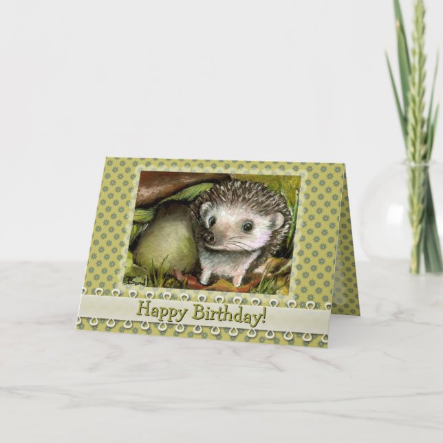 Lilla hedgehog kort (Framsida)